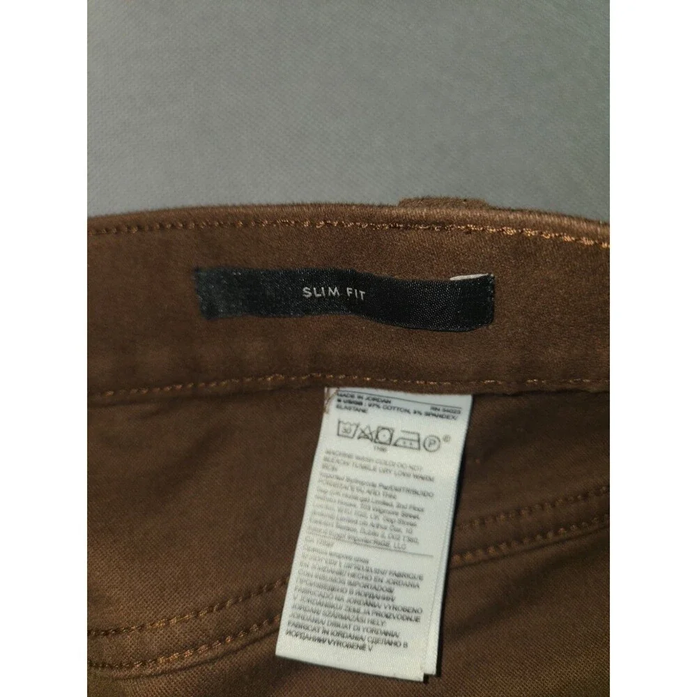 Banana Republic Traveler Pant Mens 38x32 Brown Slim Fit Stretch Chino Pants